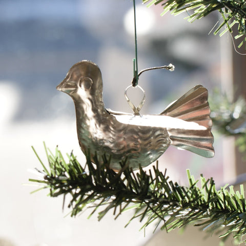 Tin Mexican Paloma Dove Bird Ornaments Christmas Zinnia Folk Arts   