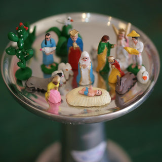 Tiny Clay Puebla Nativity Scene, 20 pieces Christmas Zinnia Folk Arts   