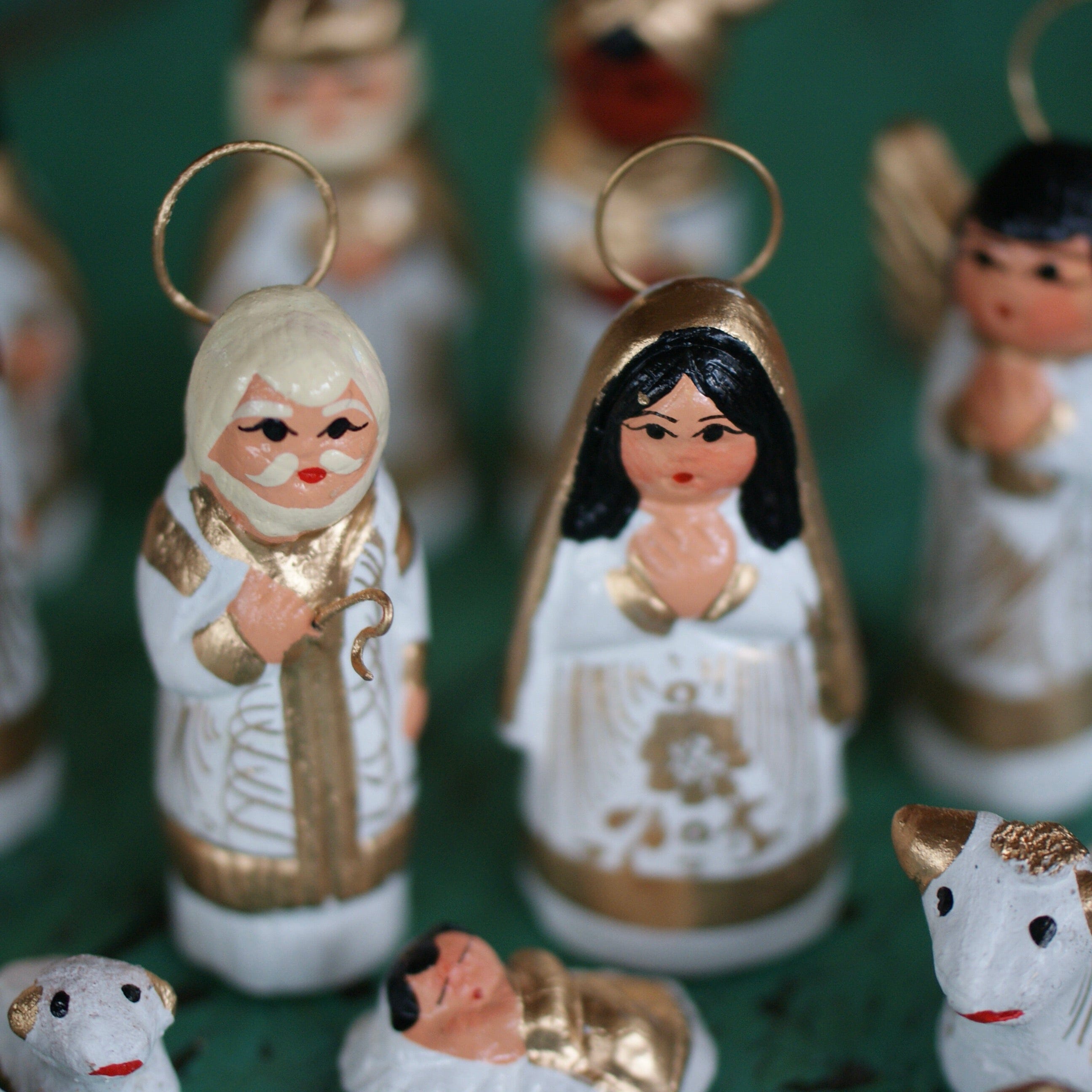 Tonalá 14 Piece Clay Nativity Set, Small Christmas Zinnia Folk Arts   