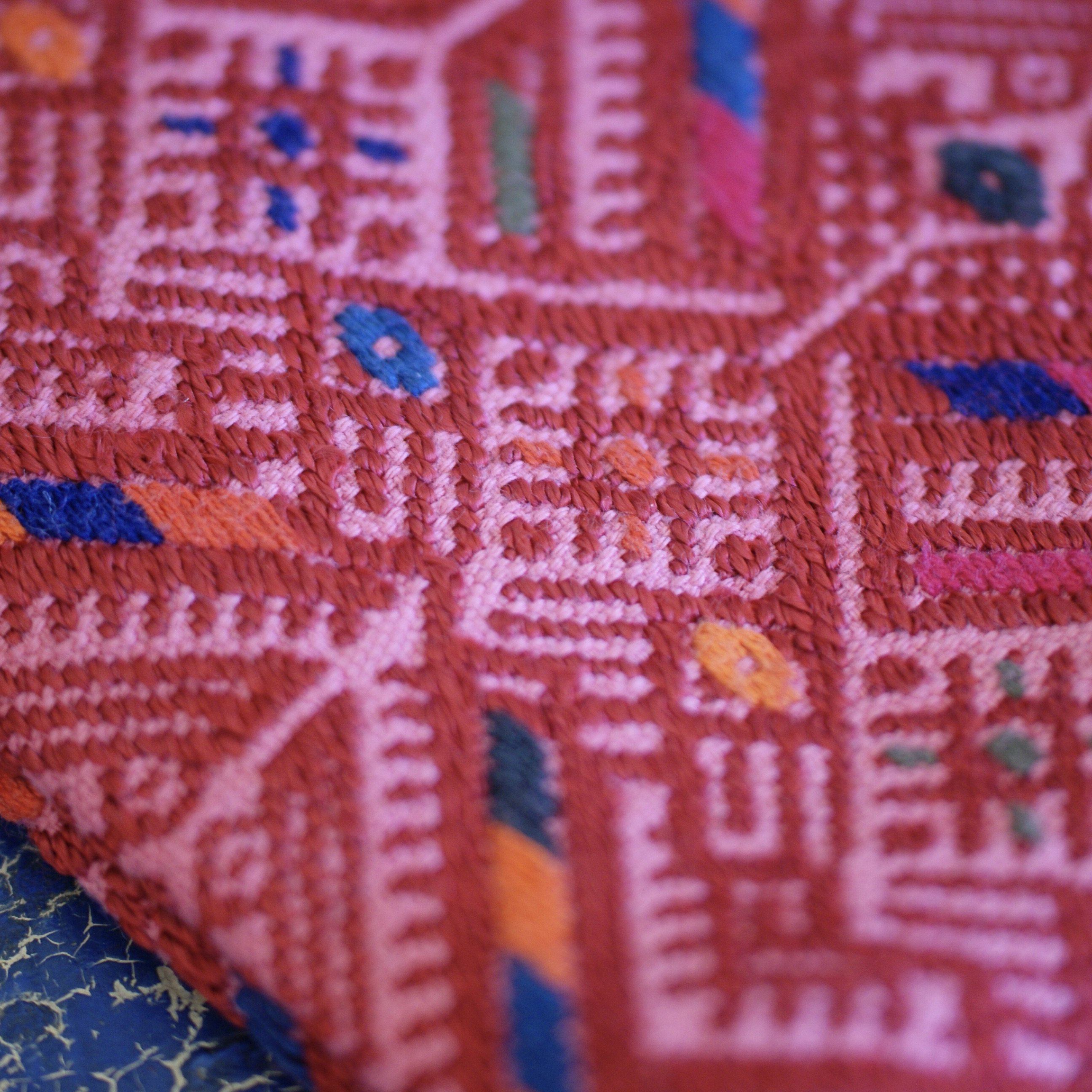 Vintage Guatemalan Huipil Clutch Bags Apparel Zinnia Folk Arts   