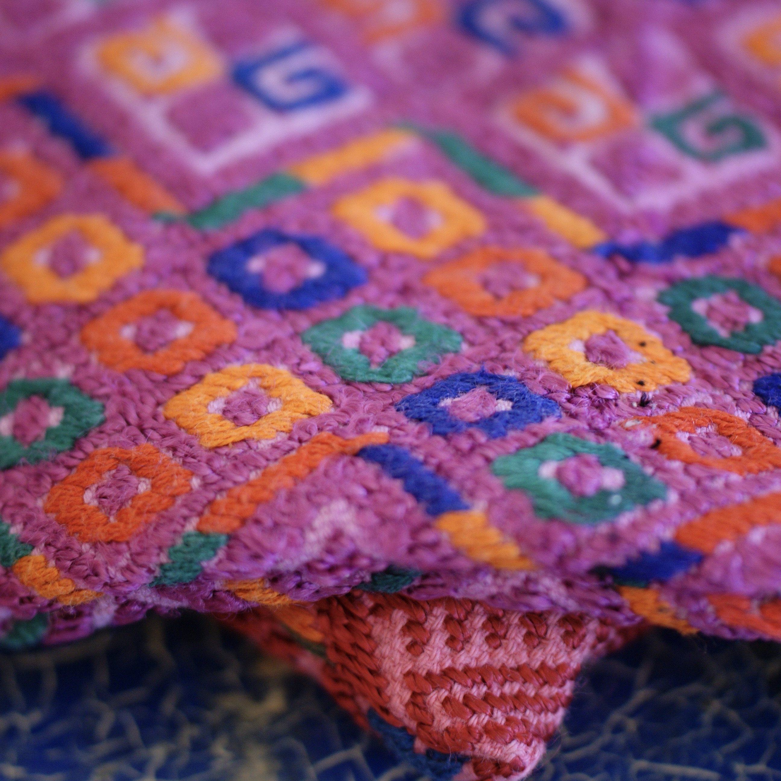 Vintage Guatemalan Huipil Clutch Bags Apparel Zinnia Folk Arts   