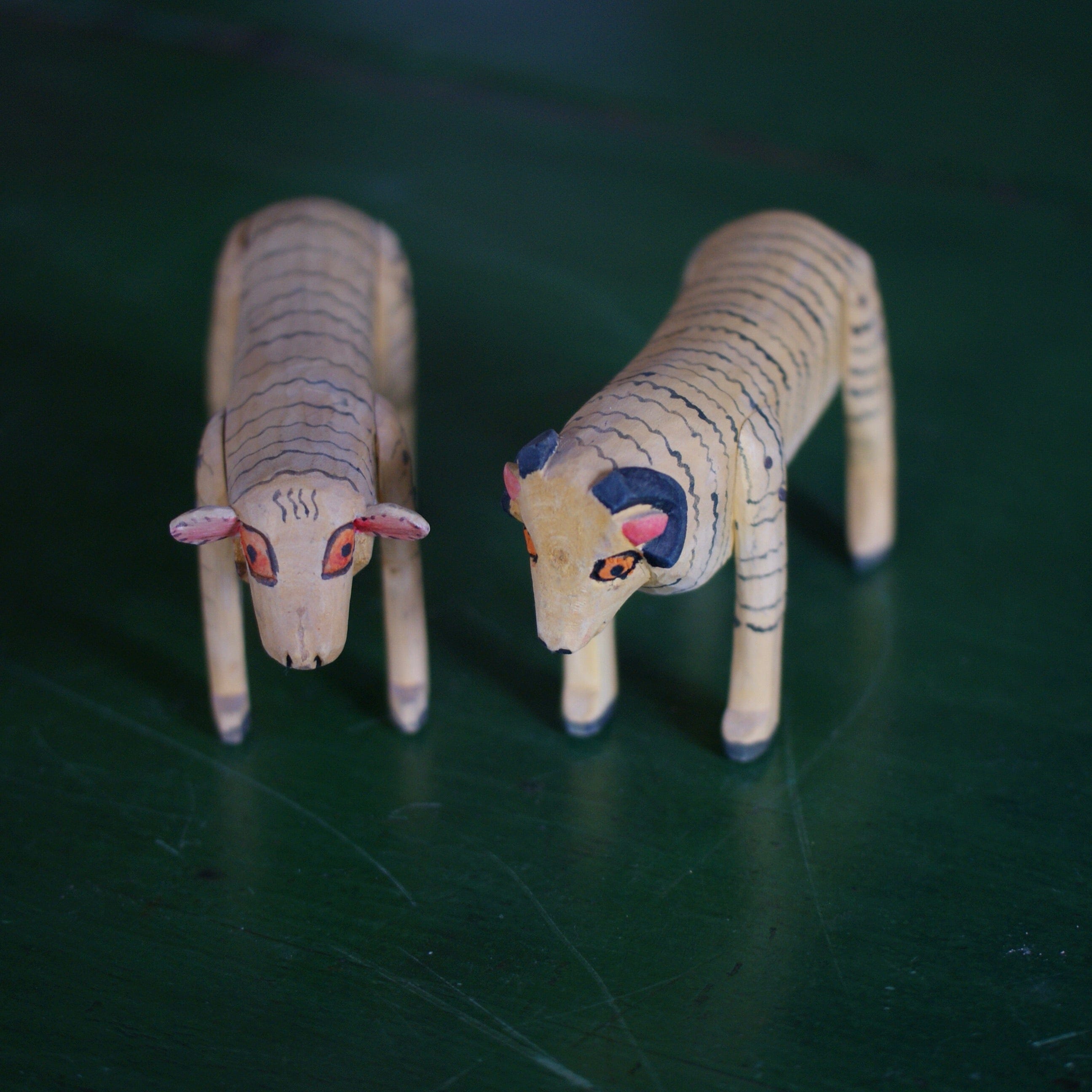 Vintage Oaxaca Animal Wood Carvings, Medium  Zinnia Folk Arts   