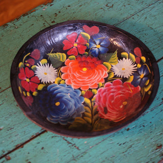 Vintage Painted Wooden Trays, As Is Home Decor Zinnia Folk Arts #1  