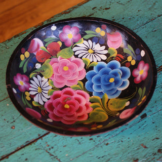 Vintage Painted Wooden Trays, As Is Home Decor Zinnia Folk Arts #2  