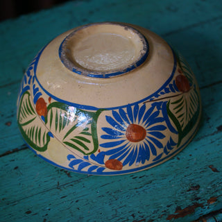 Vintage Tonalá Clay Bowl, As Is  Zinnia Folk Arts   