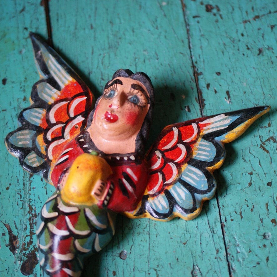 Winged Hanging Mermaids  Zinnia Folk Arts   