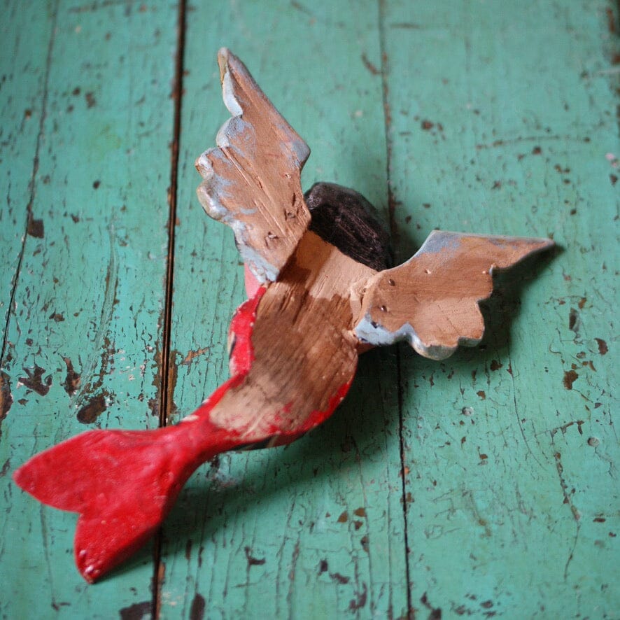 Winged Hanging Mermaids  Zinnia Folk Arts   