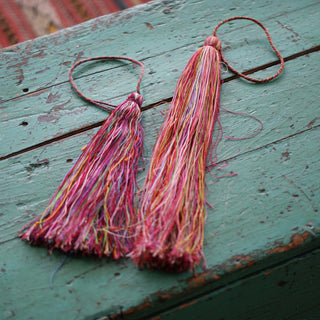 Zinacantán Purple Tassels textiles Zinnia Folk Arts   